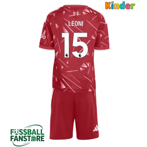 Liverpool Giovanni Leoni #15 Replik Heimtrikot Kinder 2026-27 Kurzarm (+ Kurze Hosen)